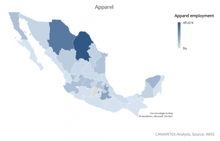 Apparel employment